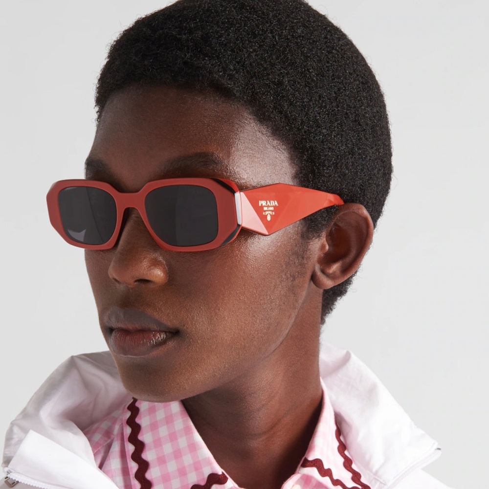 NEW PR17WS 12N5S0 PRADA SUNGLASSES SPR 17W RED UNISEX EYEWEAR PRADA PR 17WS - Picture 7 of 15